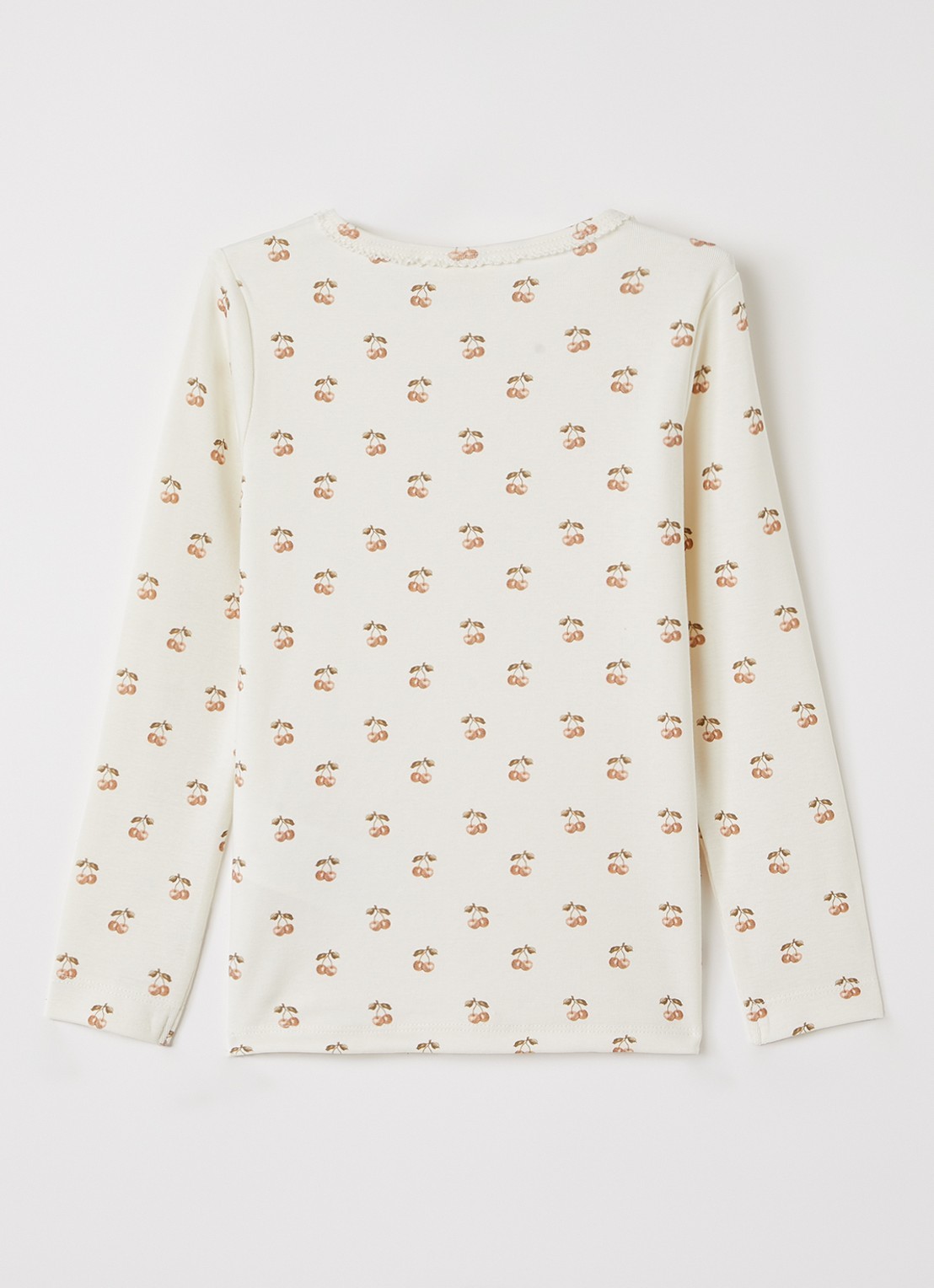 Lil 'Atelier NMFLayo longsleeve met print - achterkant 3 gebroken wit