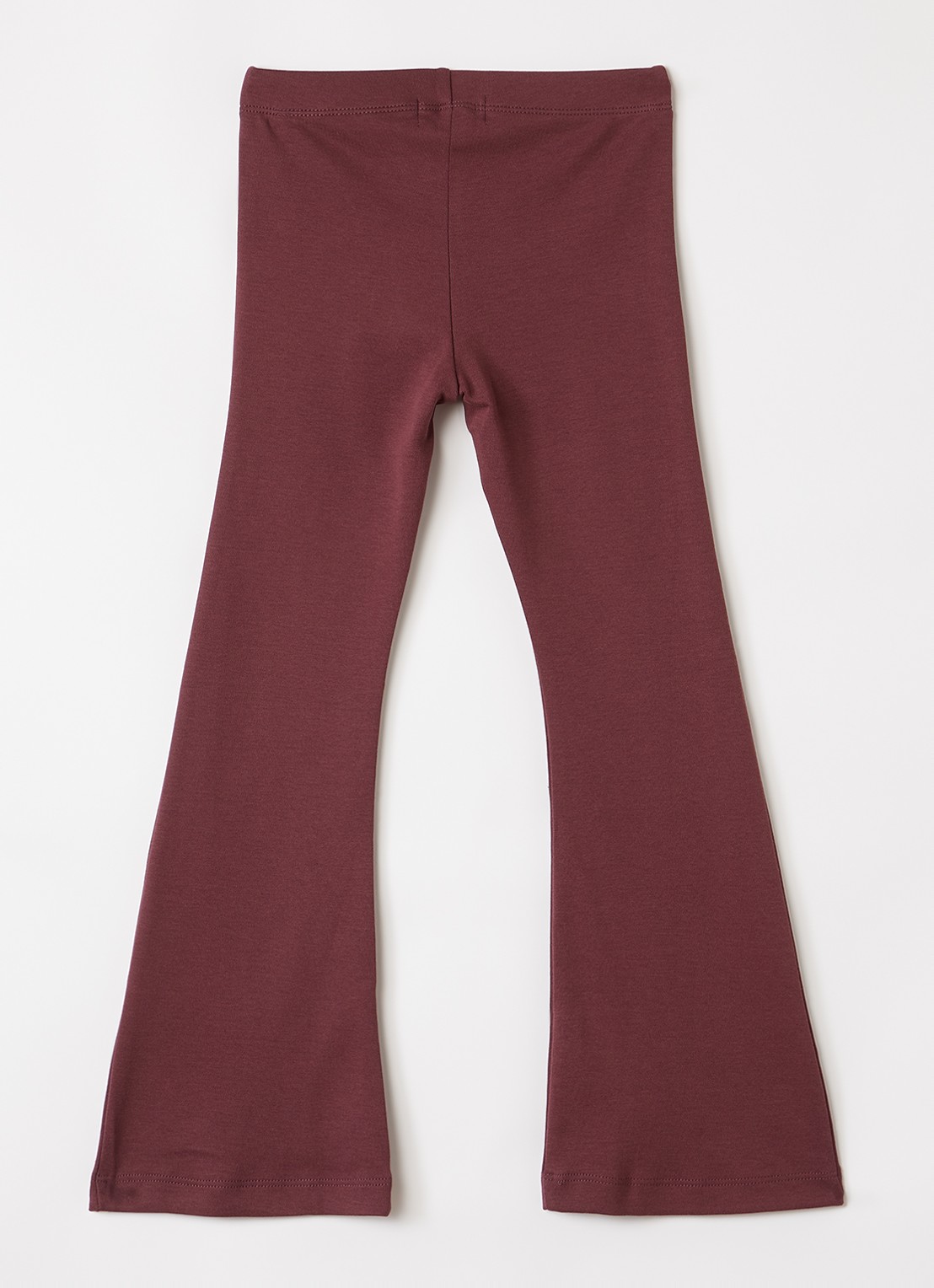 Lil 'Atelier NMFLimia flared fit broek - voorkant 3 bordeauxrood