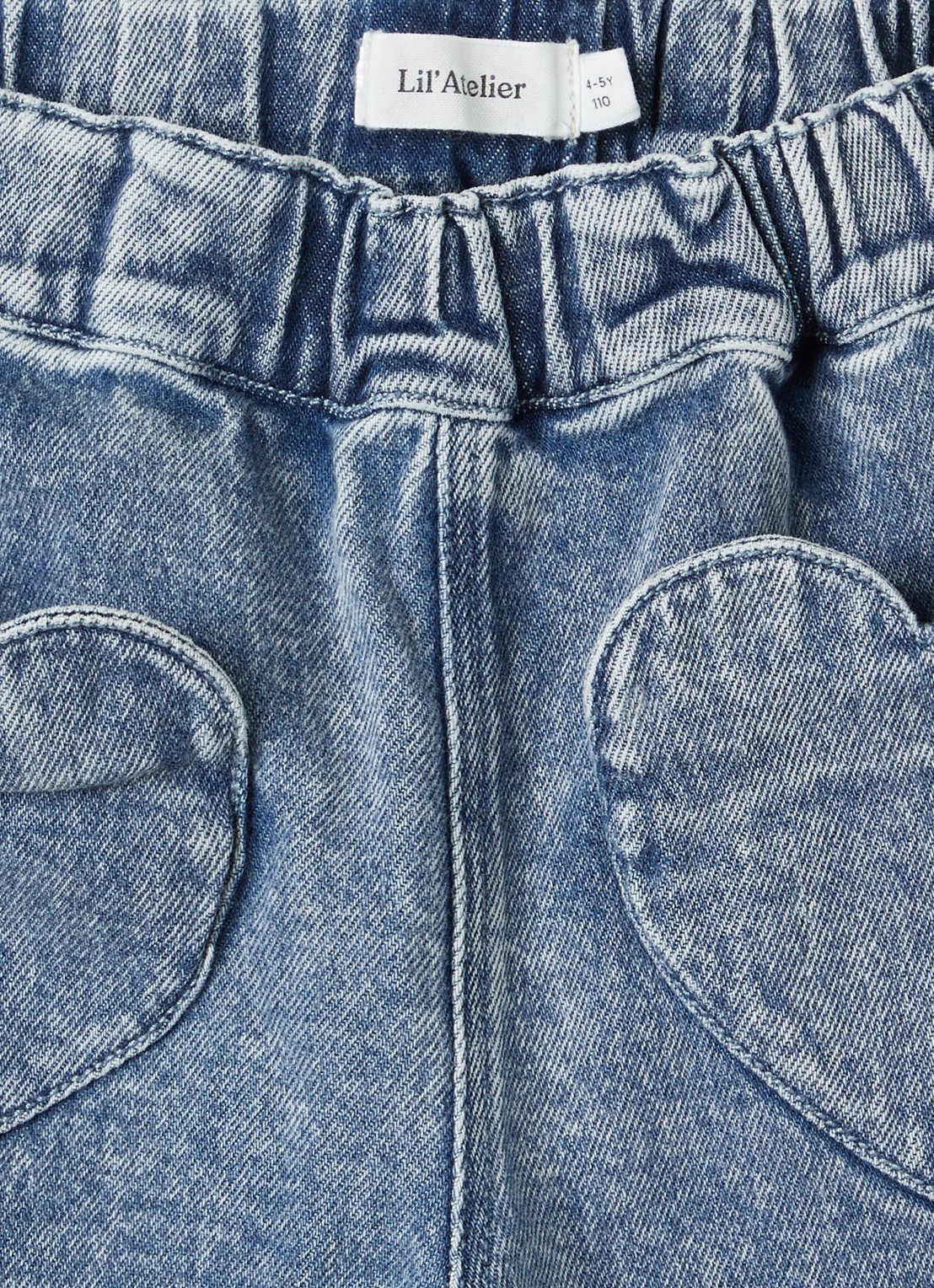 Lil 'Atelier NMFLulia straight leg jeans - detail 3 indigo