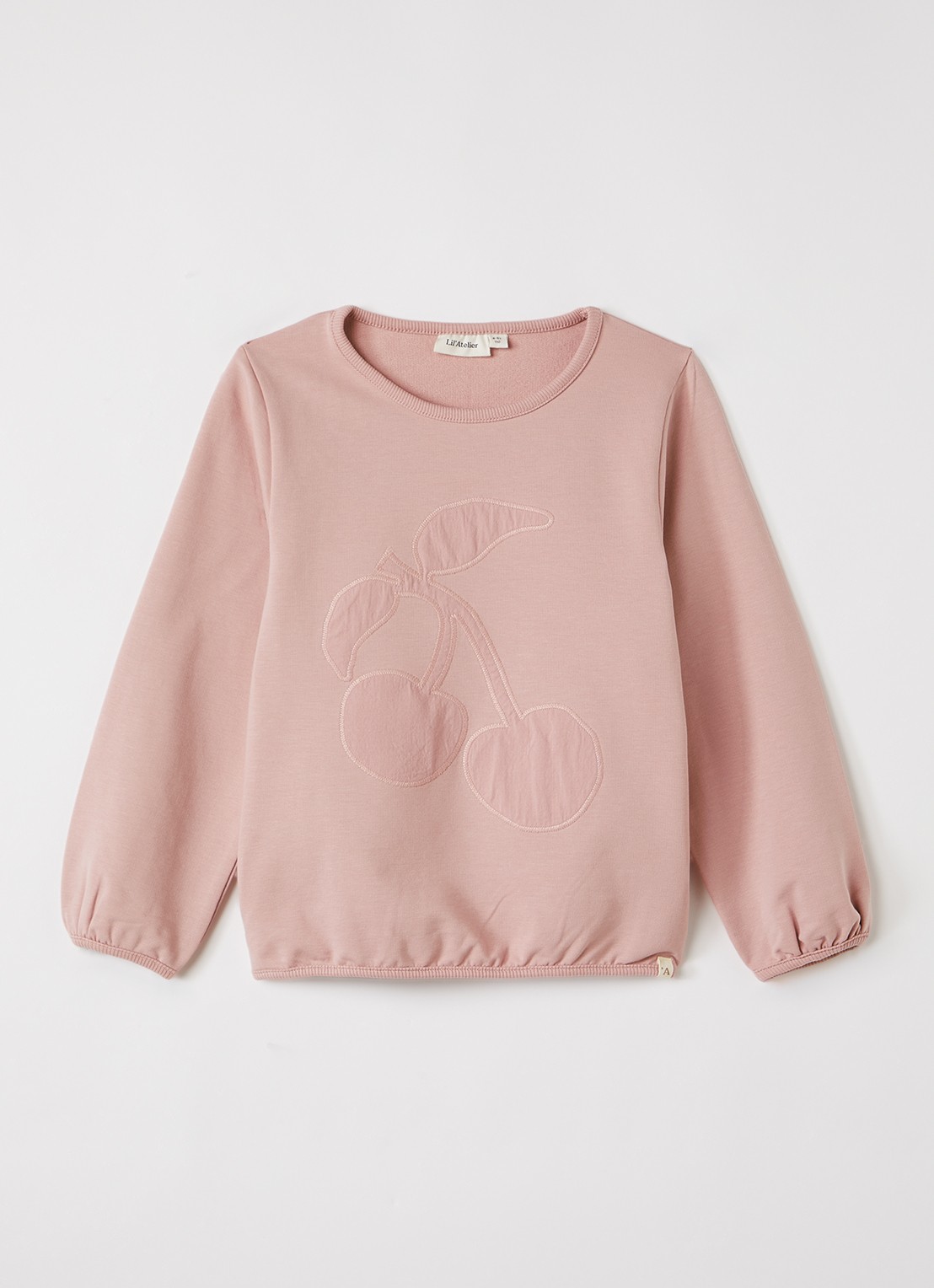 Lil 'Atelier NMFOmads sweater met borduring - voorkant 2 oudroze
