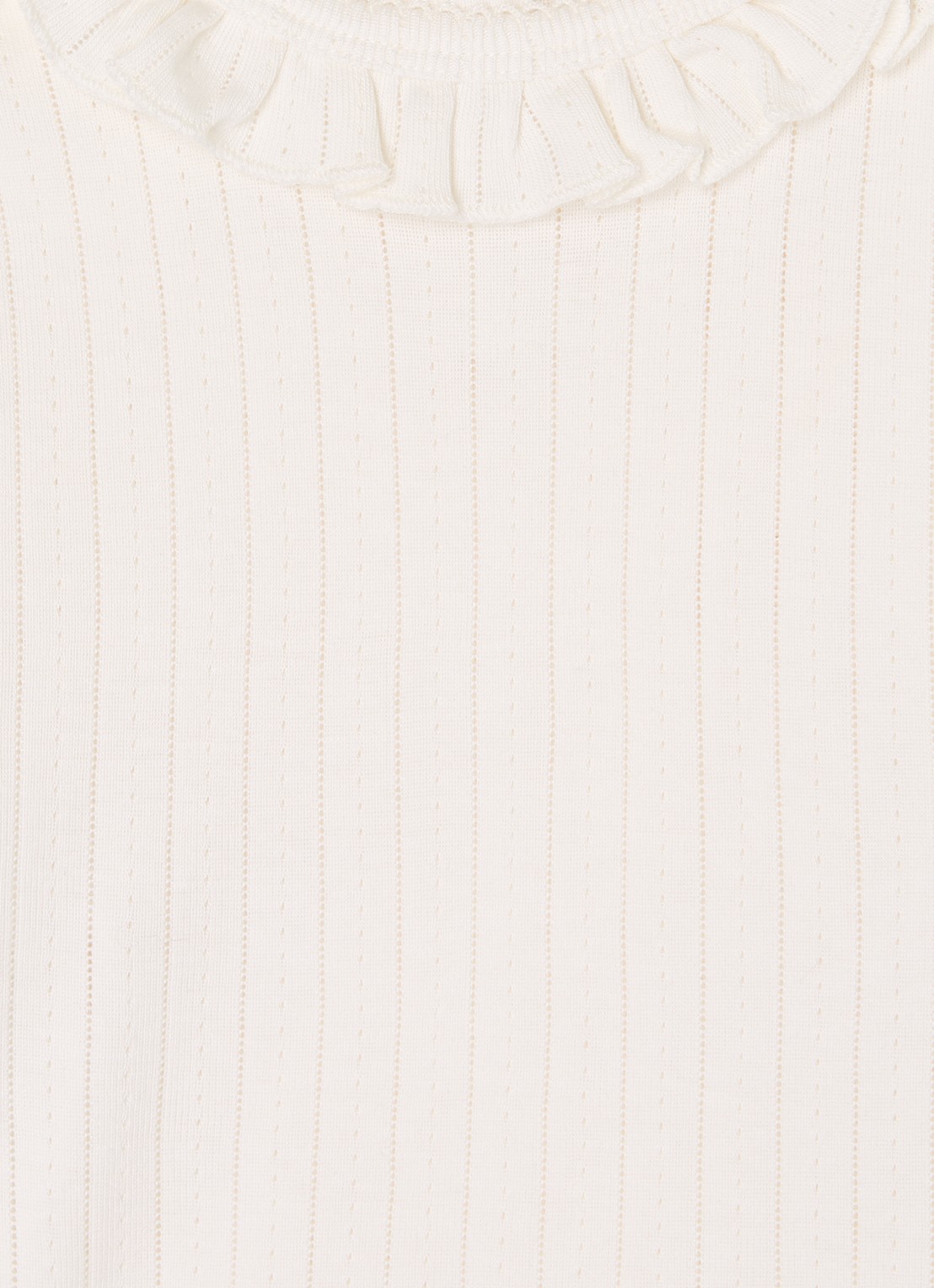 Lil 'Atelier NMFRachel top in  katoenblend - detail gebroken wit