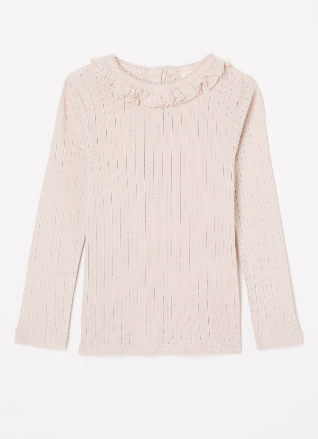 Lil 'Atelier NMFRachel top in  katoenblend - voorkant beige