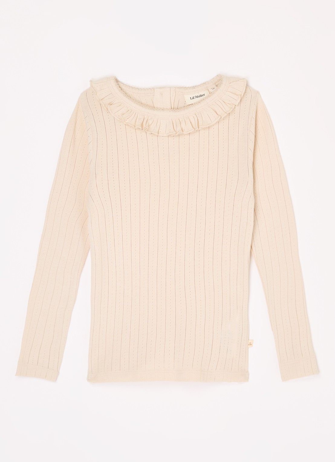 Lil 'Atelier NMFRachel top in  katoenblend - voorkant lichtroze