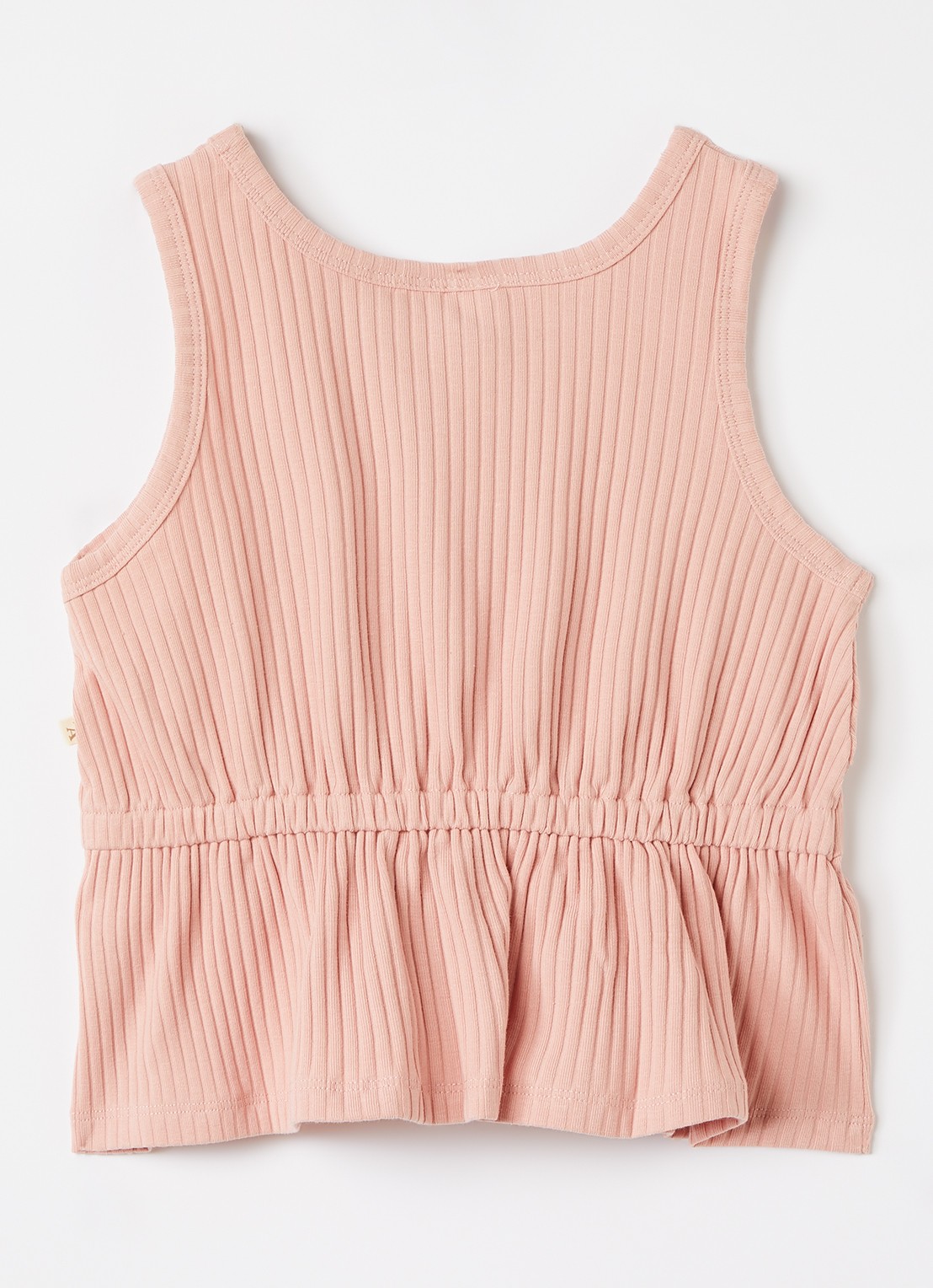 Lil 'Atelier NMFSaseline top met ribstructuur - voorkant 2 roze