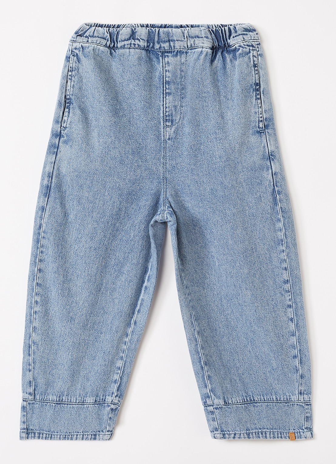 Lil 'Atelier NMFTaya jeans loose fit jeans met medium wassing - voorkant 2 indigo