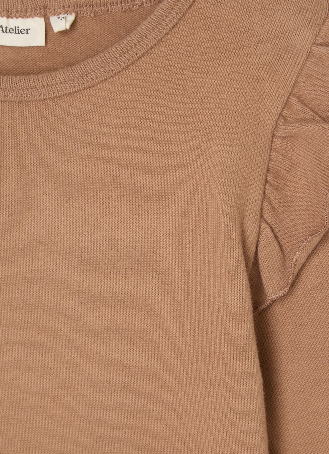 Lil 'Atelier NMFThoro fijngebreide pullover - detail 3 lichtbruin