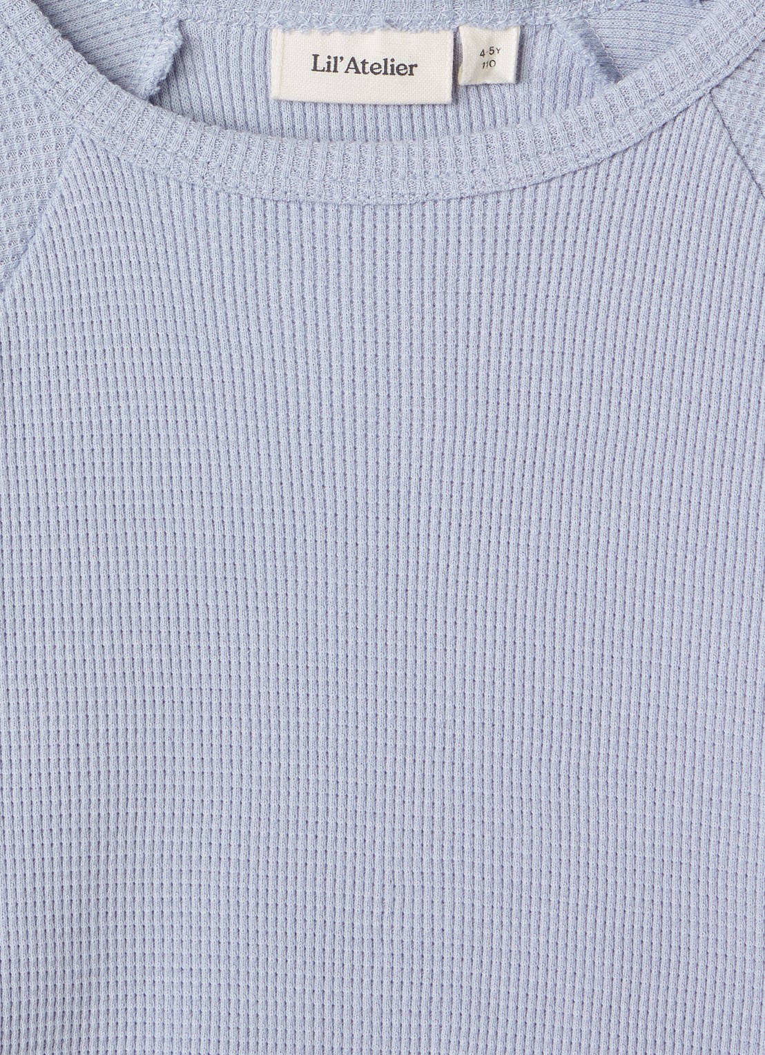 Lil 'Atelier NMMBalto longsleeve met structuur - detail 3 lichtblauw