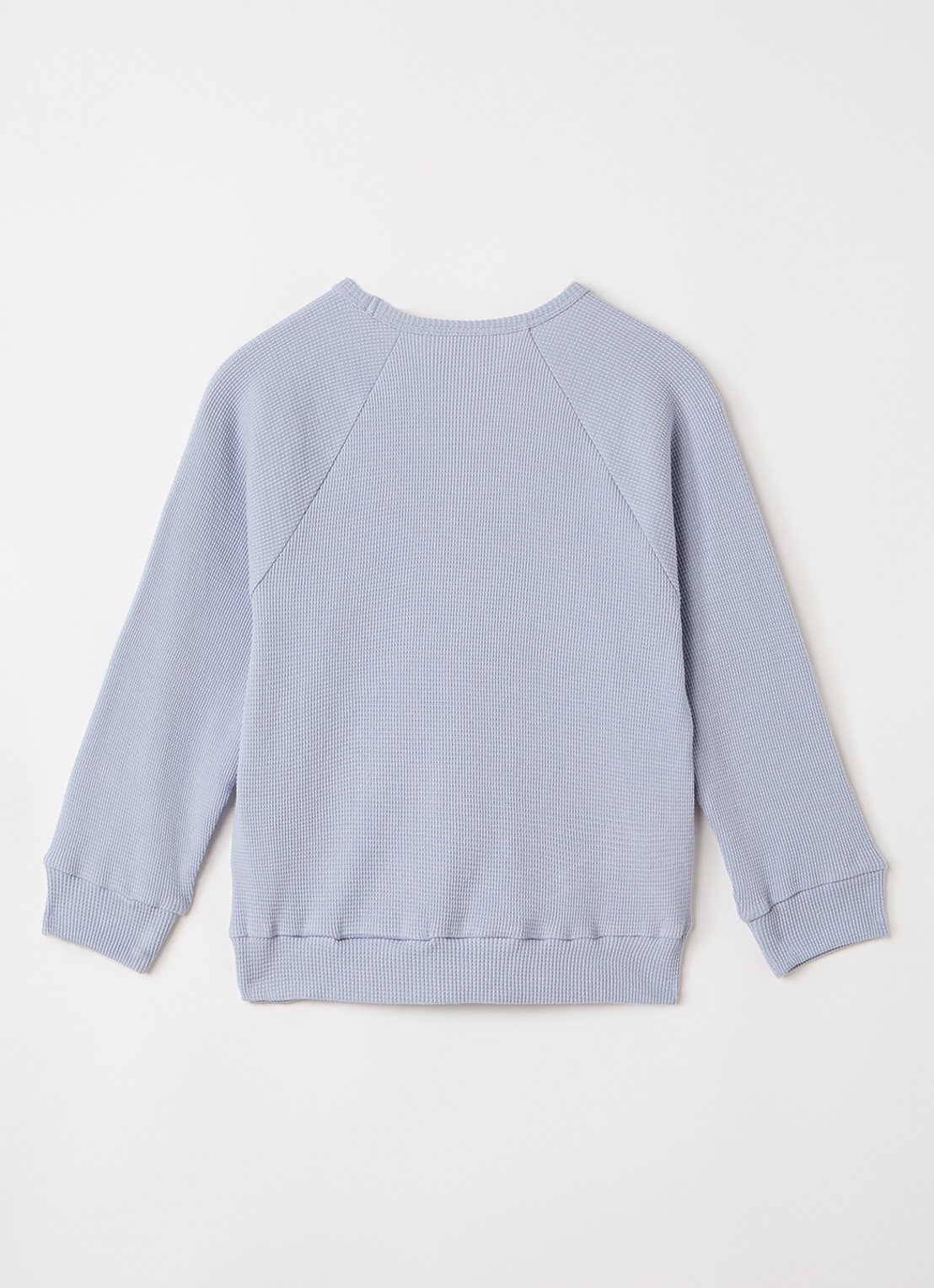 Lil 'Atelier NMMBalto longsleeve met structuur - voorkant 2 lichtblauw