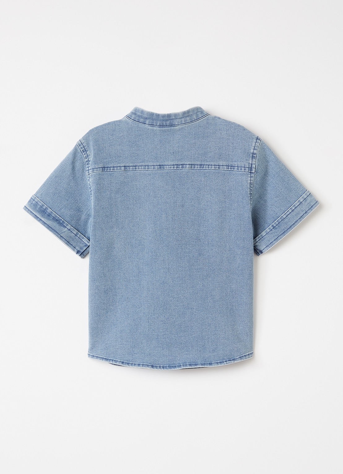Lil 'Atelier NMMDeva tuniek van denim - voorkant 2 blauw