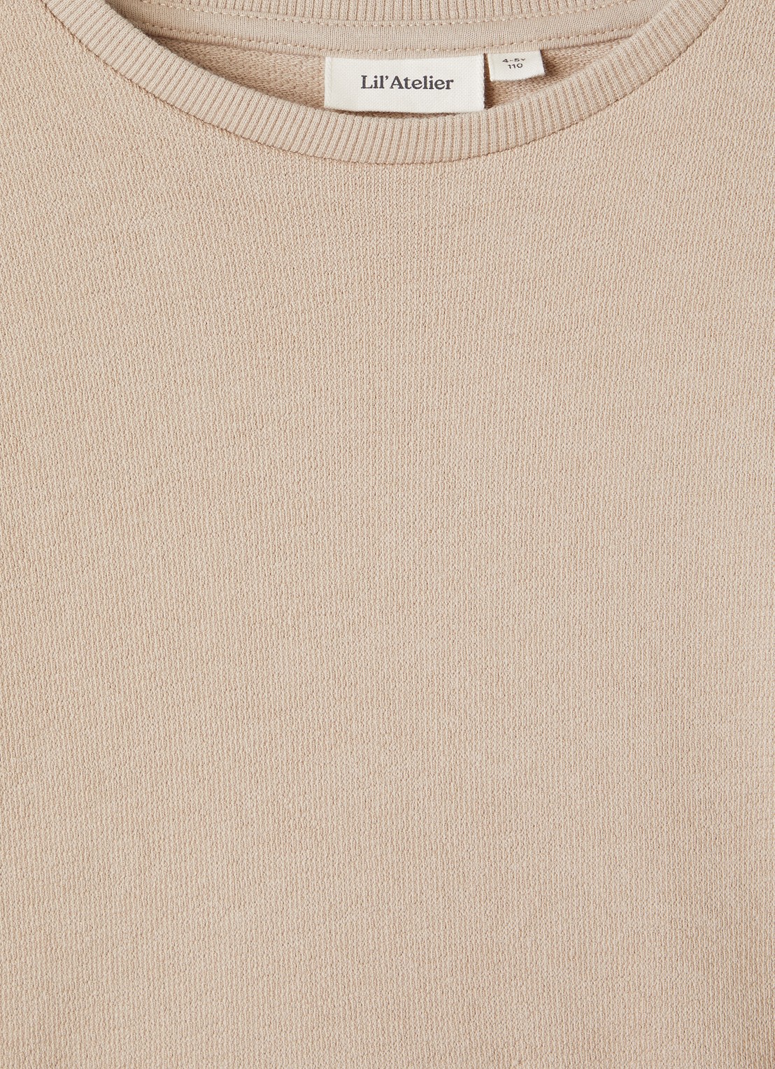 Lil 'Atelier NMMDias grofgebreide trui - detail 3 beige