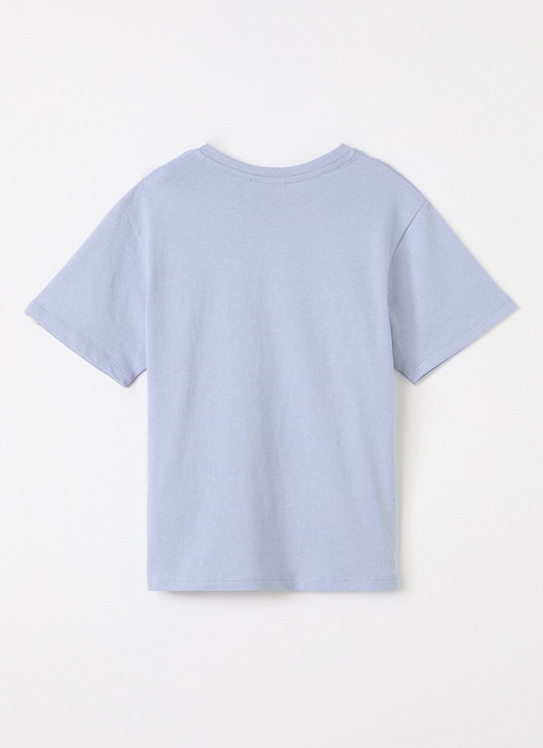 Lil 'Atelier NMMDolan T-shirt met borstzak - voorkant 2 staalblauw