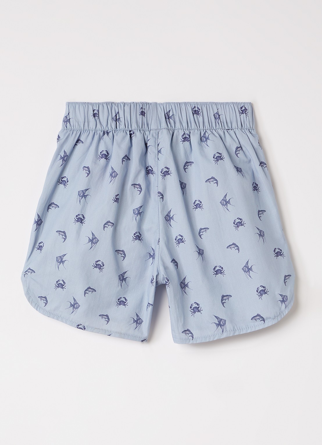 Lil 'Atelier NMMFandyn loose fit korte broek - voorkant 2 staalblauw