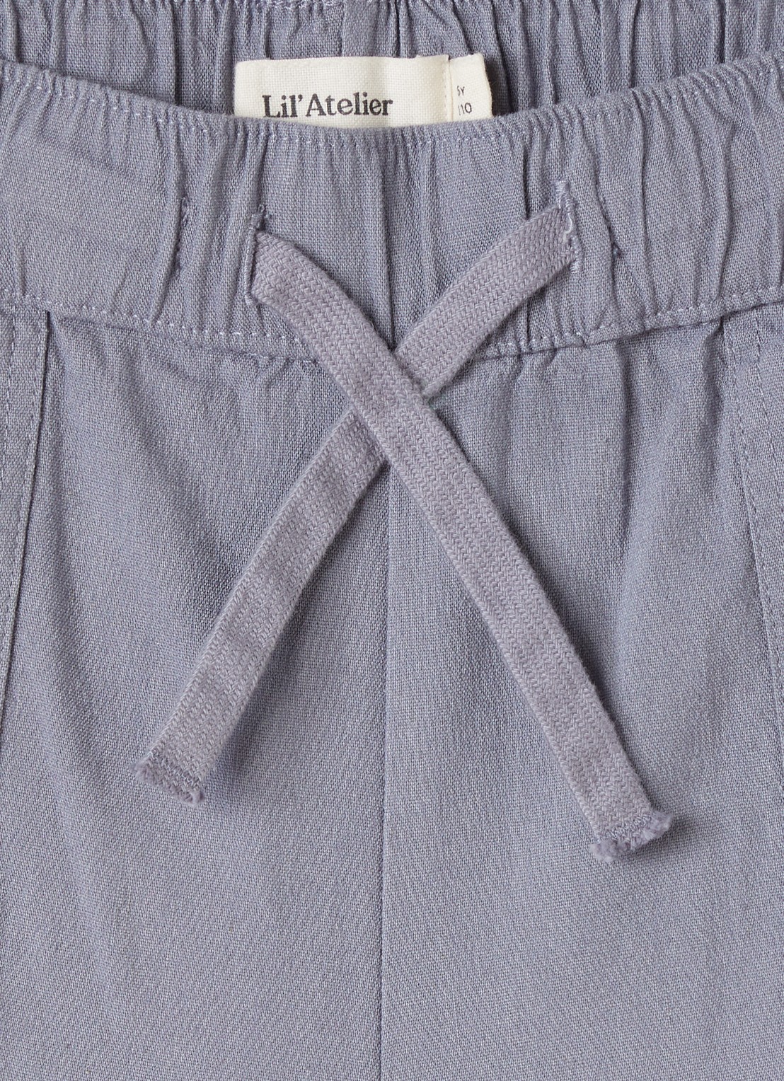 Lil 'Atelier NMMFredrik loose fit korte broek - detail 3 grijs