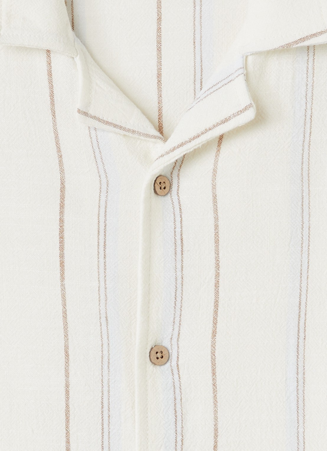 Lil 'Atelier NMMJeran blouse in linnenblend - detail 3 gebroken wit