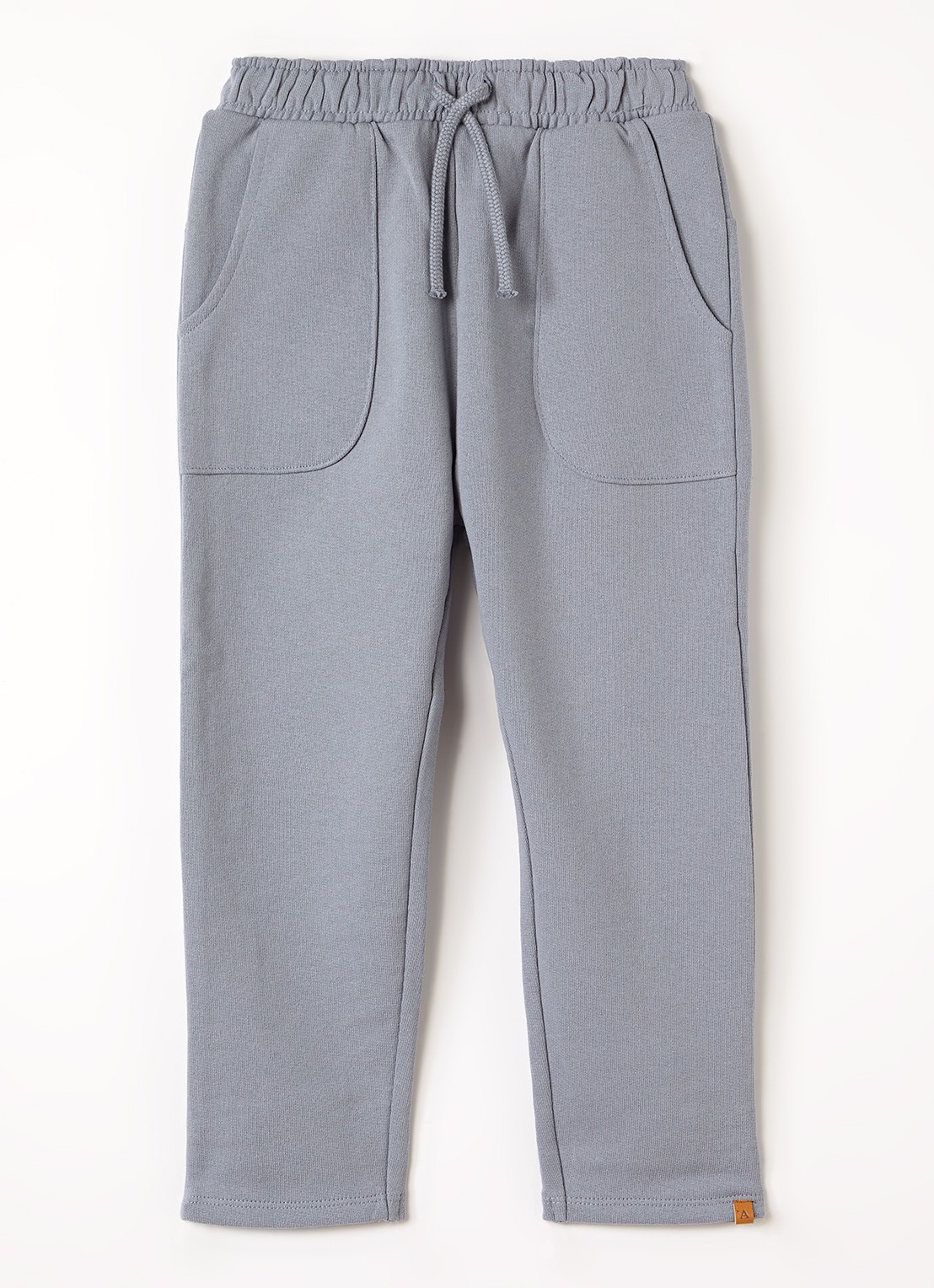 Lil 'Atelier NMMJobo Aio straight fit joggingbroek met steekzakken - voorkant taupe