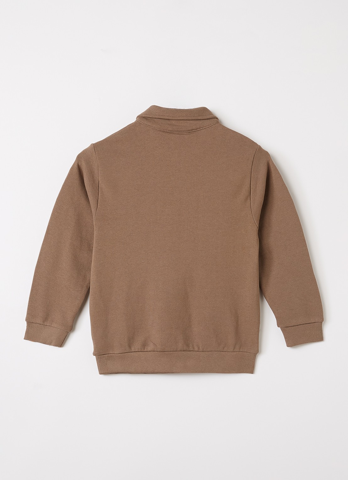 Lil 'Atelier NMMJobo Lio sweater met polokraag - voorkant 3 grijs