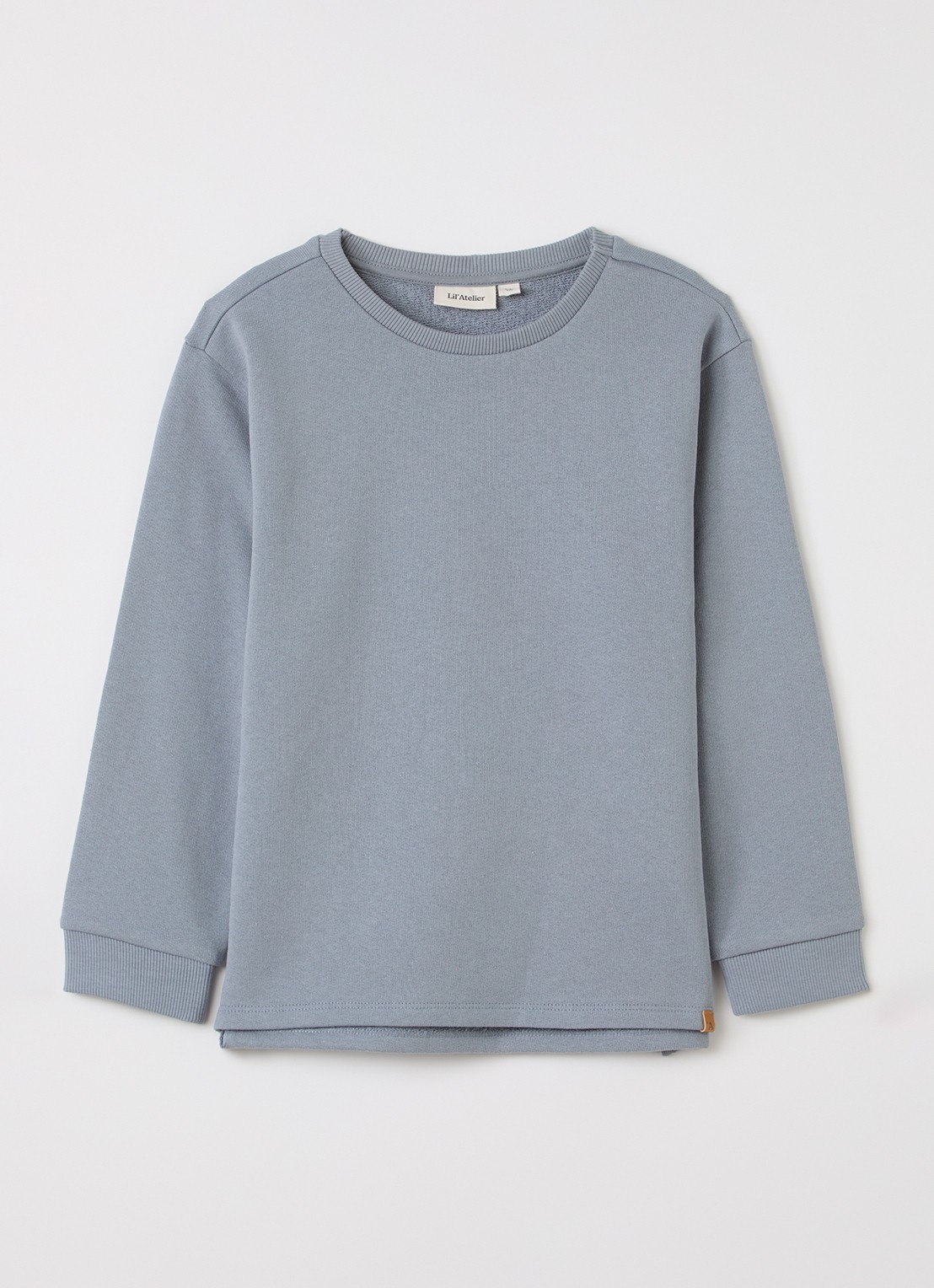 Lil 'Atelier NMMJobo sweater met ronde hals - voorkant grijs