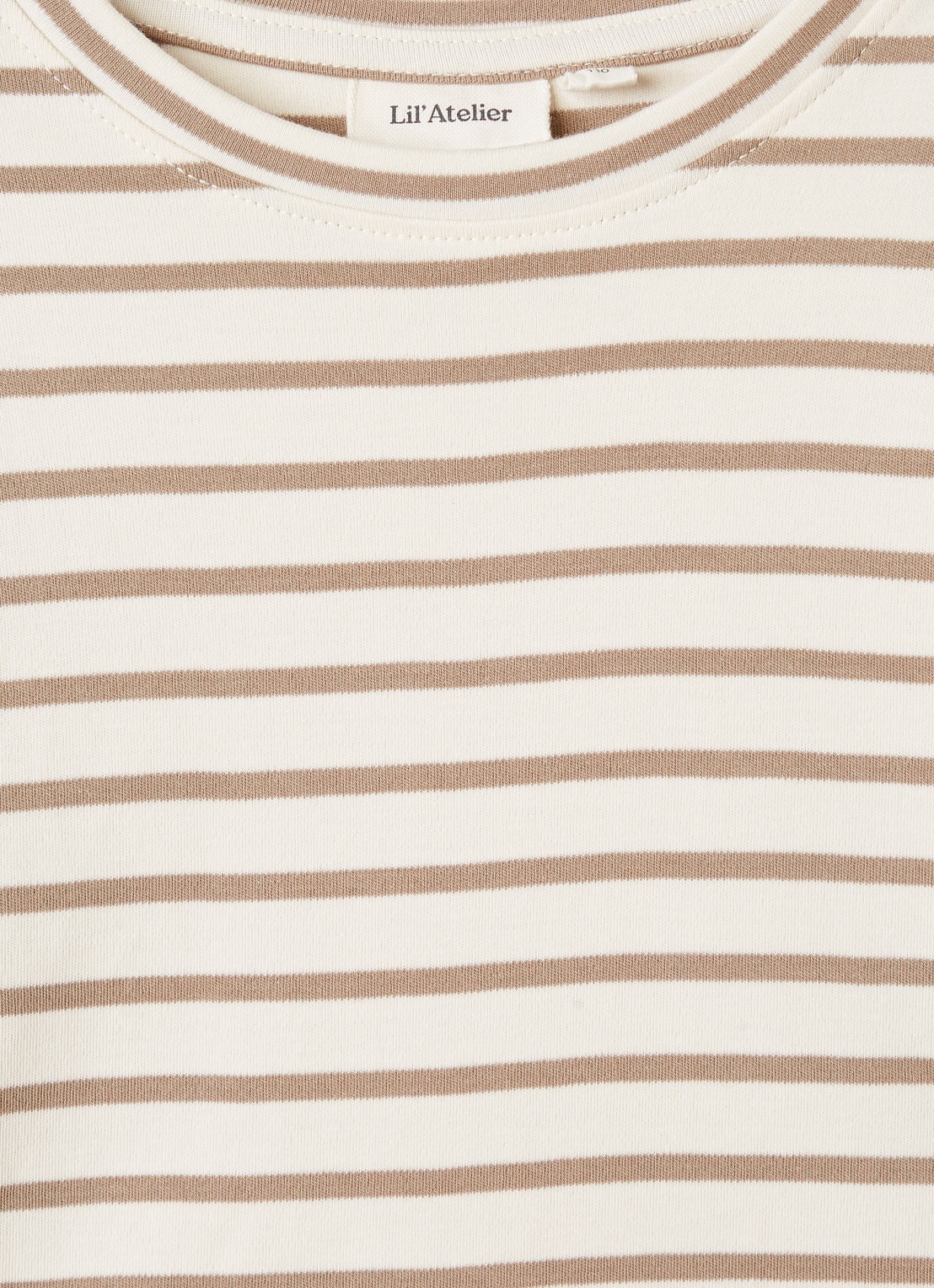 Lil 'Atelier NMMLimia longsleeve met streepprint - detail 3 beige