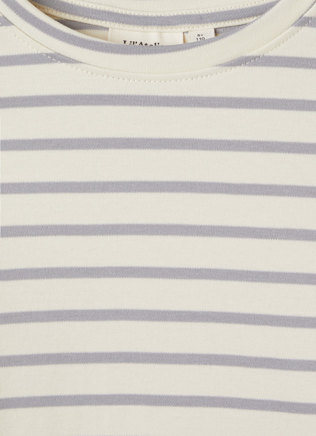 Lil 'Atelier NMMLimia longsleeve met streepprint - detail 3 creme