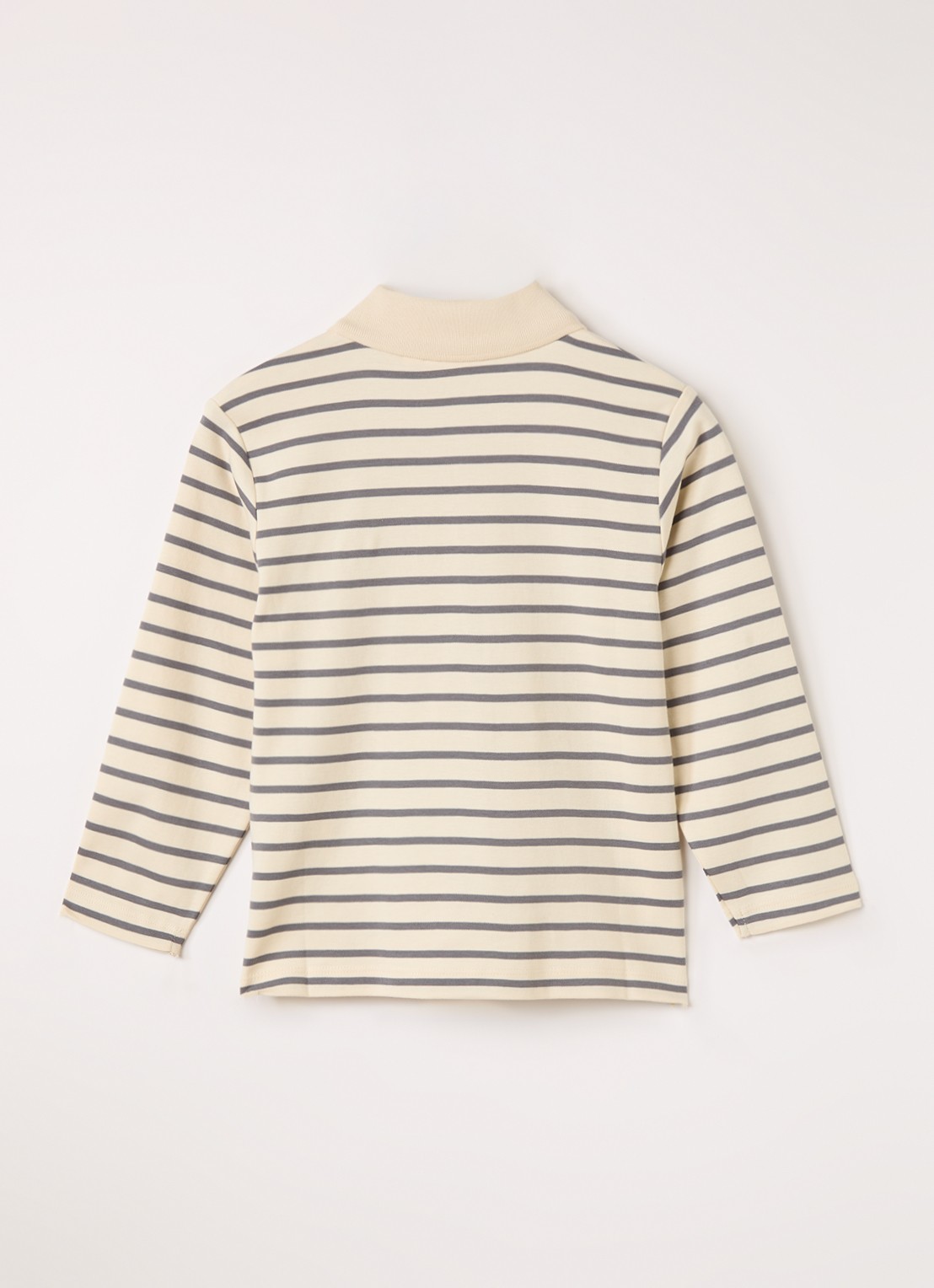 Lil 'Atelier NMMLimia sweater met kraag - voorkant 3 grijs