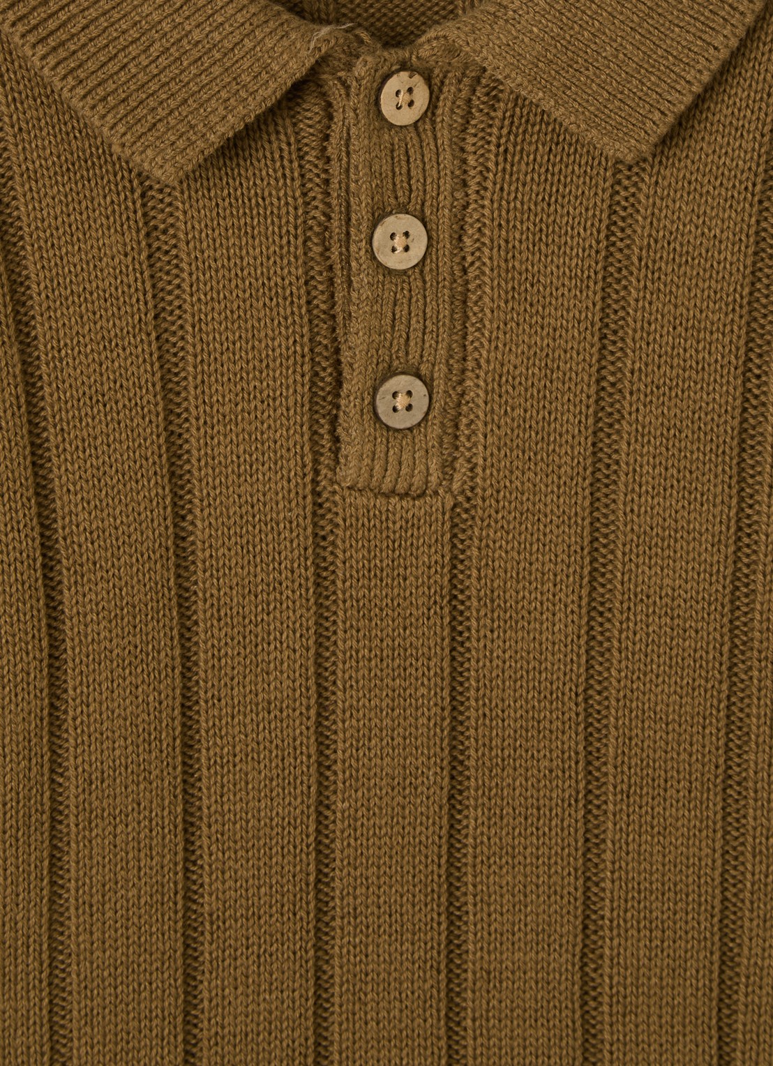 Lil 'Atelier NMMLomon grofgebreide polo - detail 3 zand