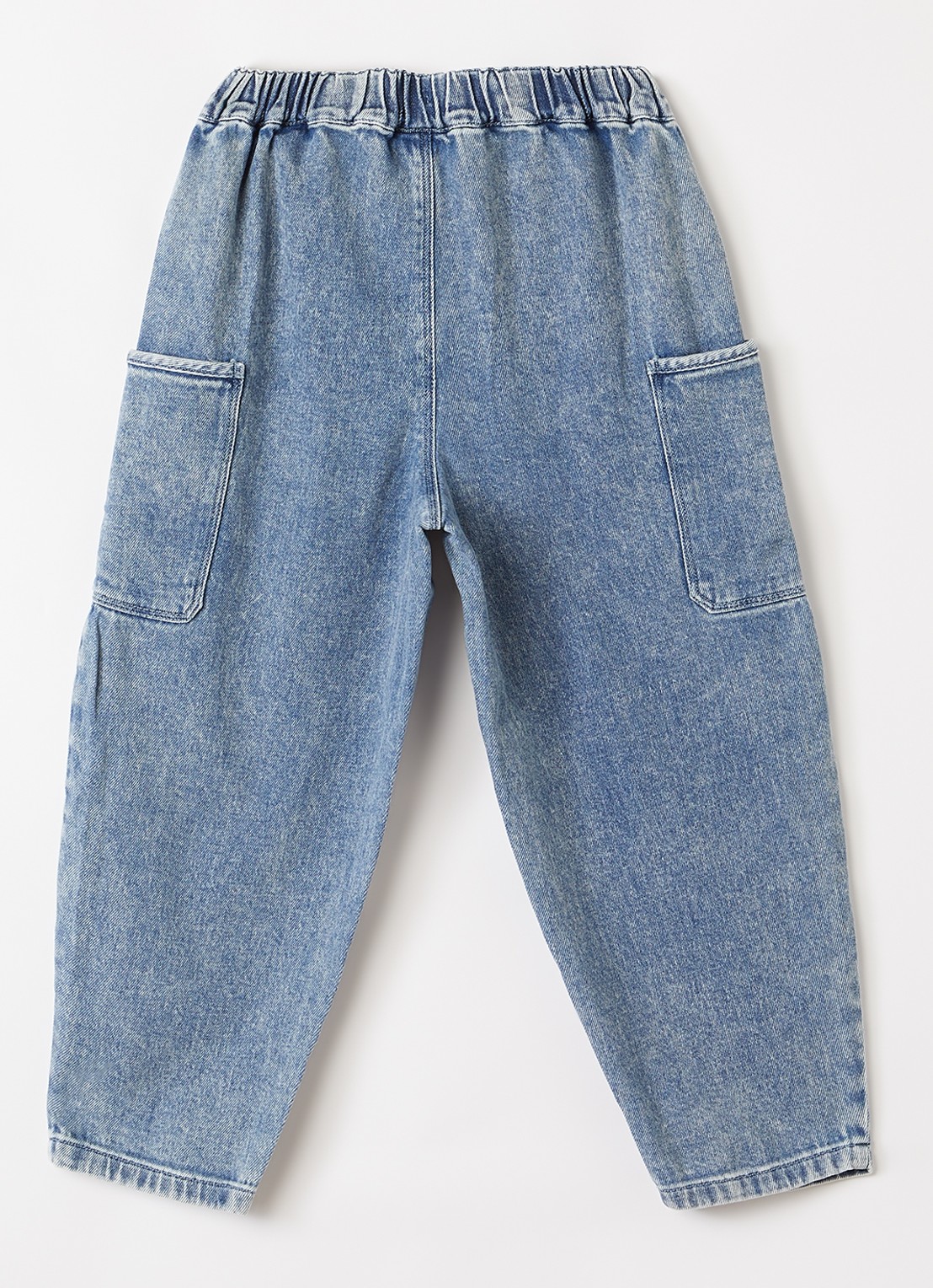 Lil 'Atelier NMMLulia straight leg jeans met medium wassing - voorkant 2 indigo