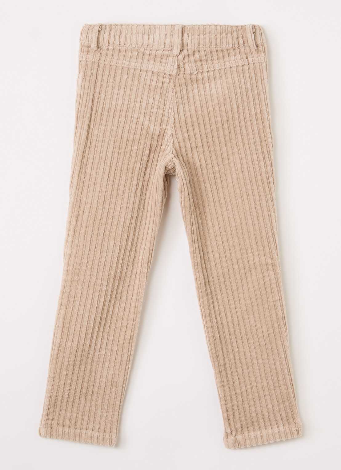 Lil 'Atelier NMMRyan straight fit broek van corduroy - voorkant 2 beige