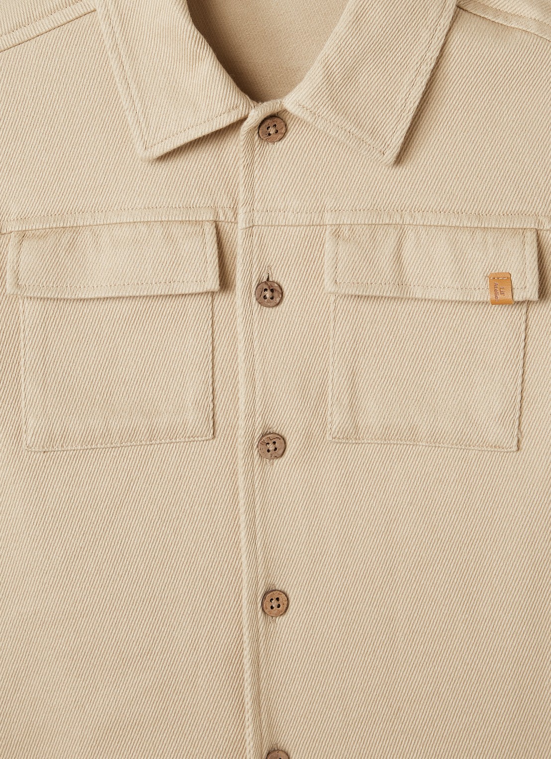 Lil 'Atelier NMMTaru overhemd met borstzakken - detail beige