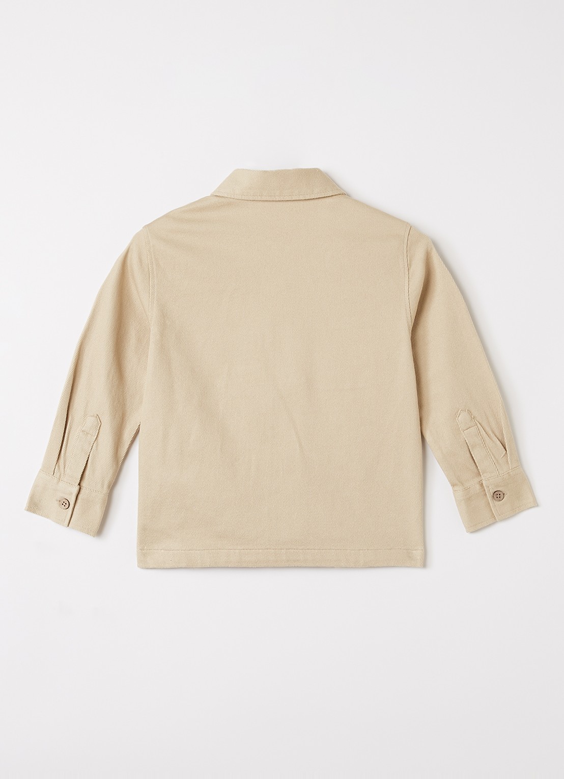 Lil 'Atelier NMMTaru overhemd met borstzakken - voorkant 3 beige