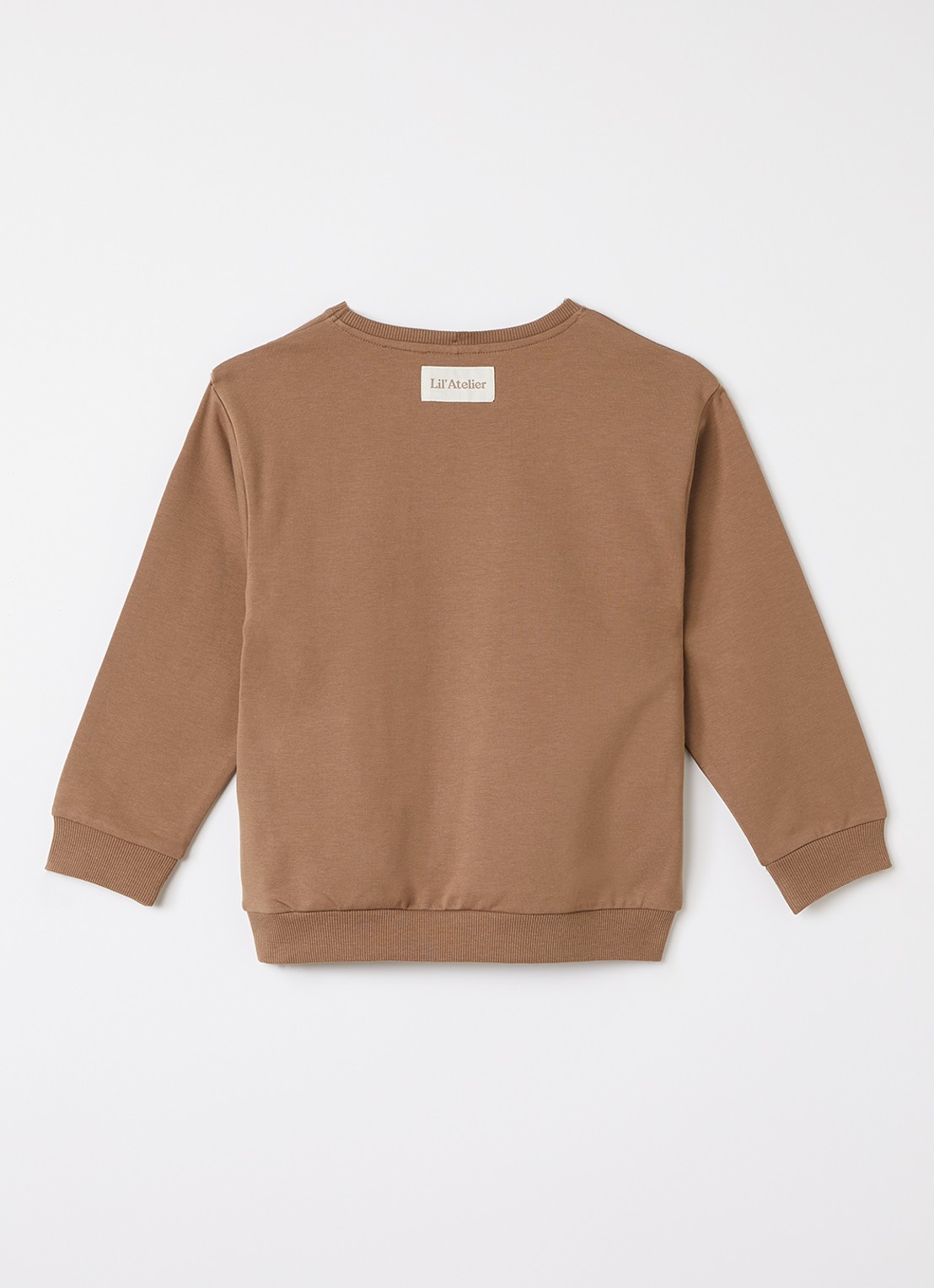 Lil 'Atelier NMNOmas sweater - voorkant 2 hazelnootbruin