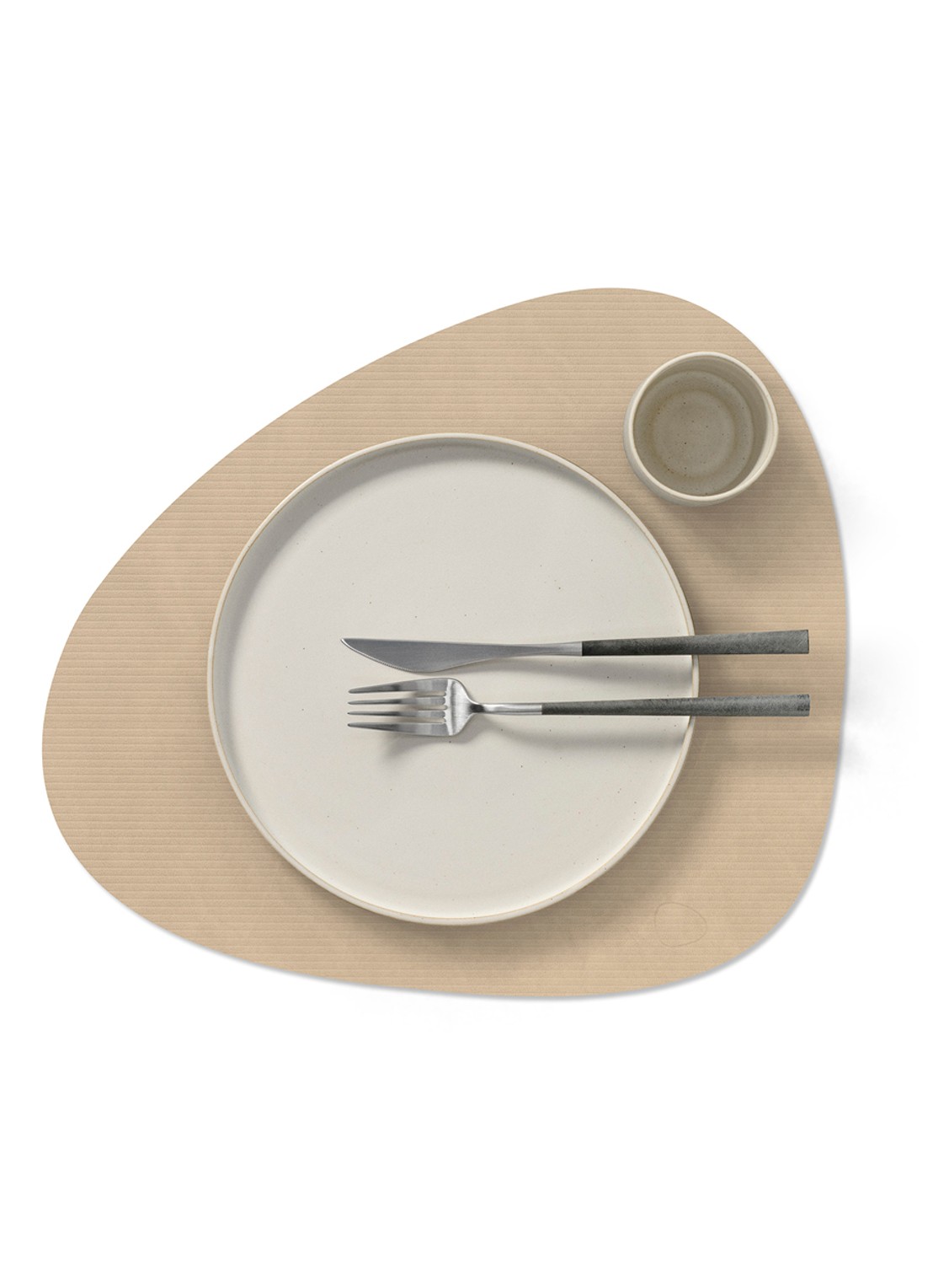 LIND DNA Corduroy placemat 37 x 44 cm - voorkant 3 zand