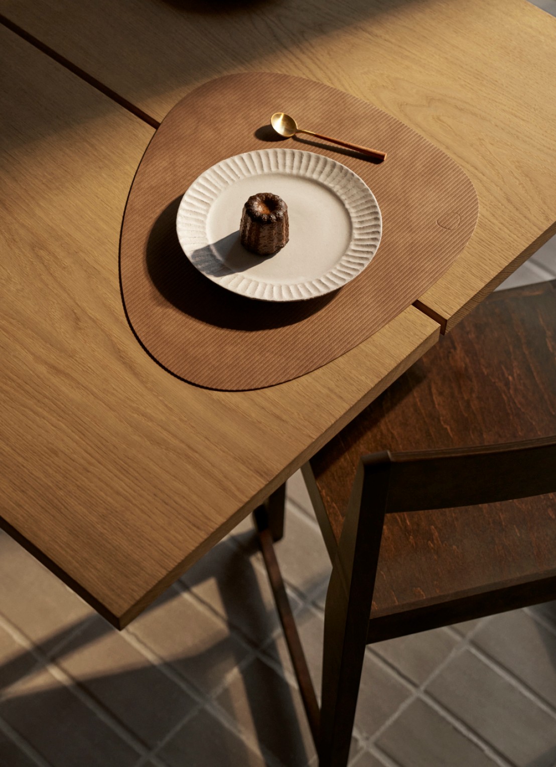 LIND DNA Corduroy placemat 37 x 44 cm - voorkant 2 naturel