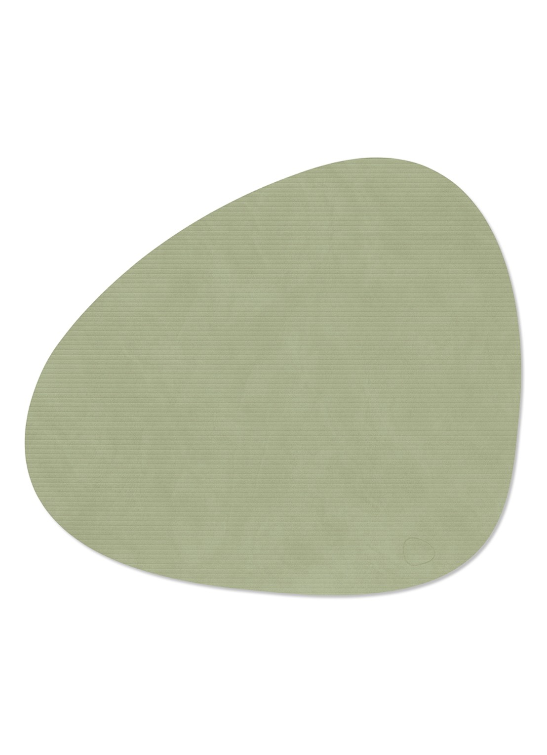 LIND DNA Corduroy placemat 37 x 44 cm - voorkant olijfgroen
