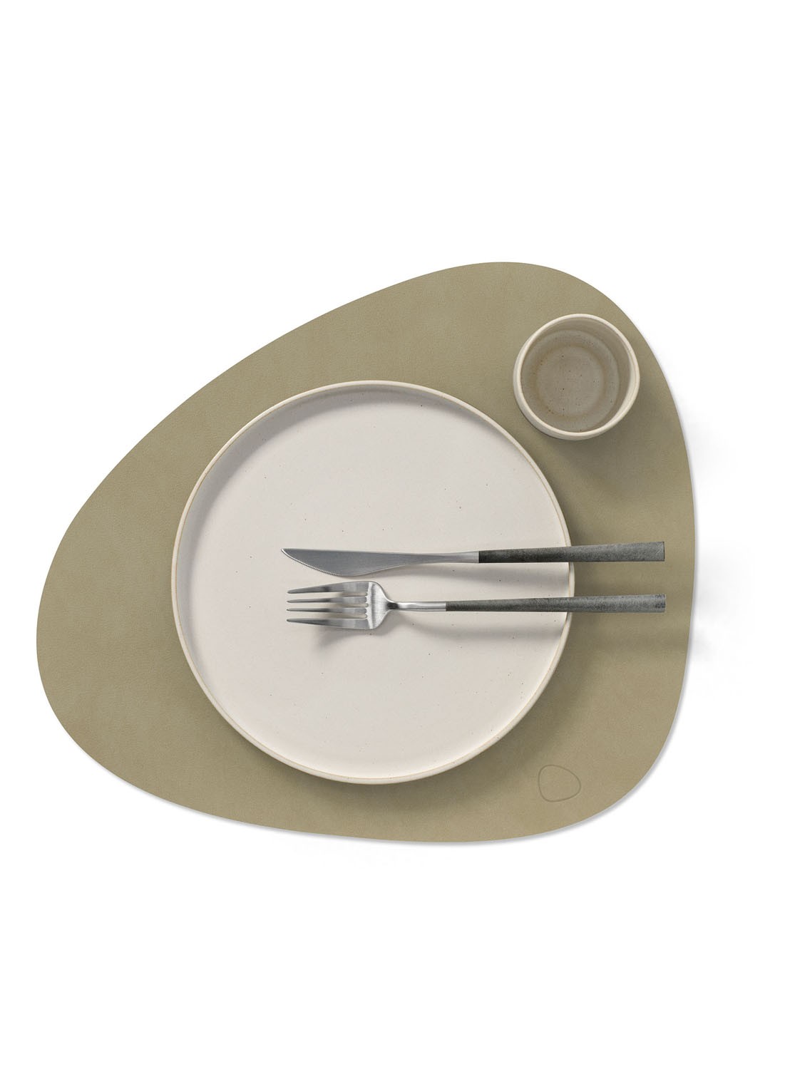 LIND DNA Nupo placemat 37 x 44 cm  - voorkant 2 mosgroen