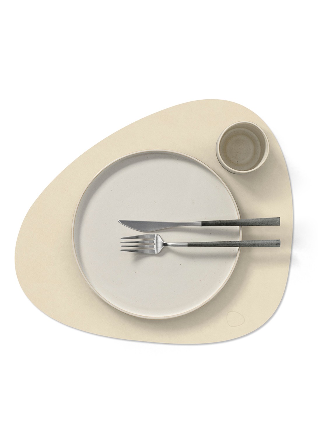 LIND DNA Nupo placemat 37 x 44 cm - achterkant vanillegeel