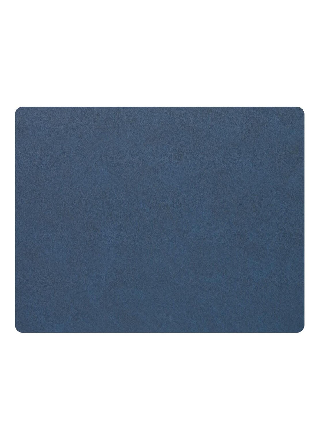 LIND DNA Table Mat Square placemat van  leer 35 x 45 cm - voorkant donkerblauw