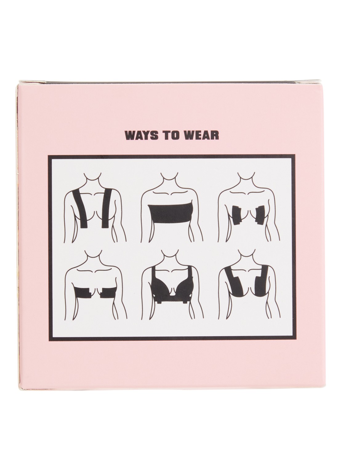 Litchy Boob tape 5 meter - achterkant 2 zwart