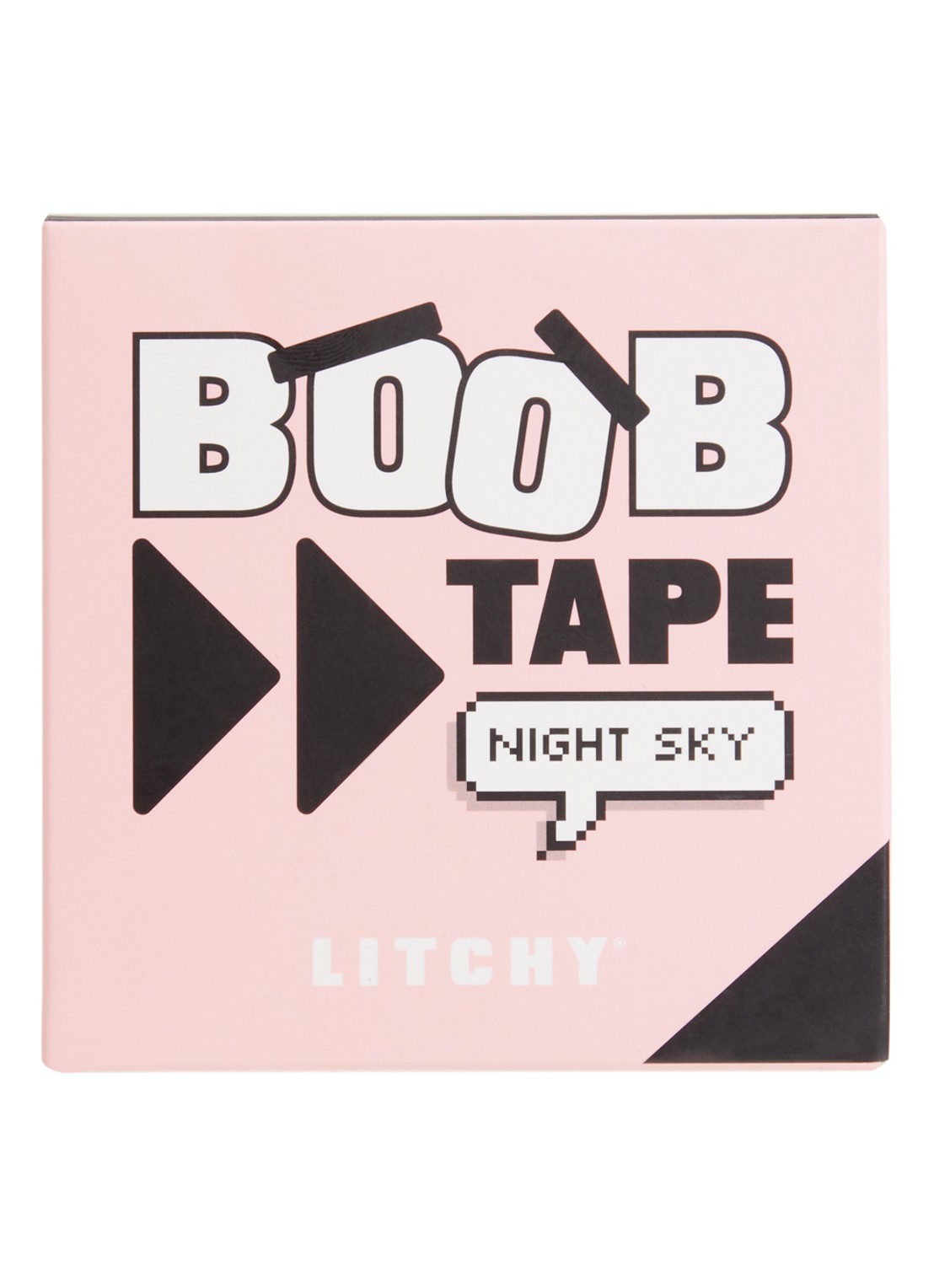 Litchy Boob tape 5 meter - voorkant zwart