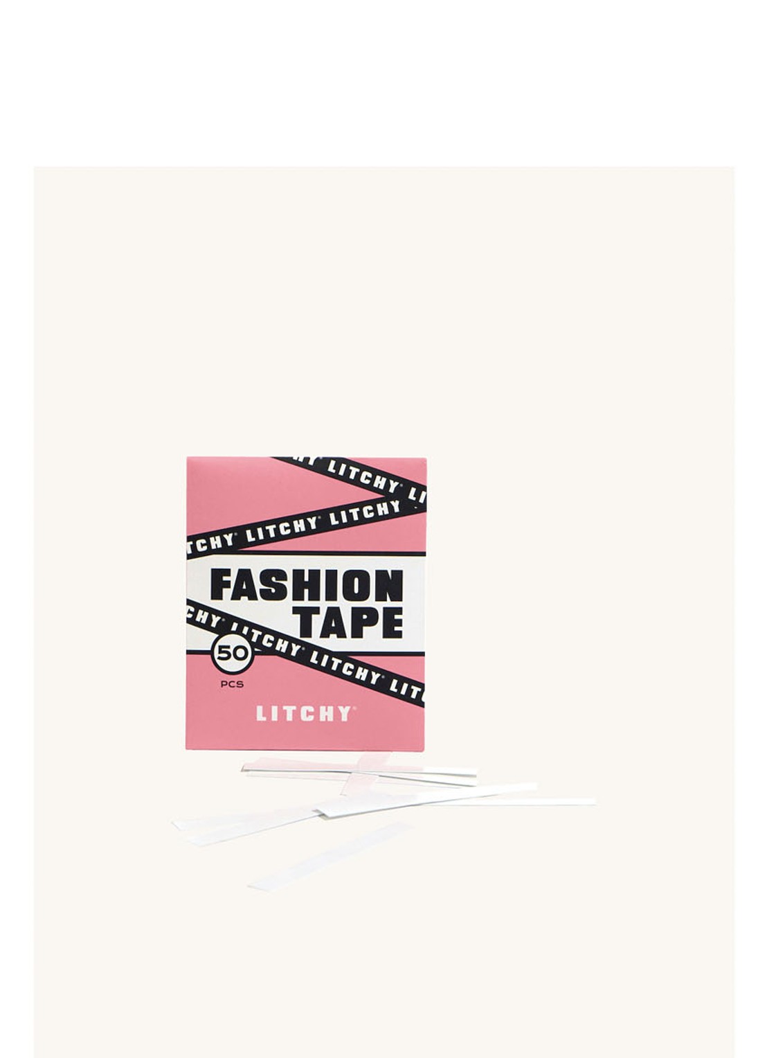 Litchy Fashion Tape 50 stuks - voorkant 2 wit