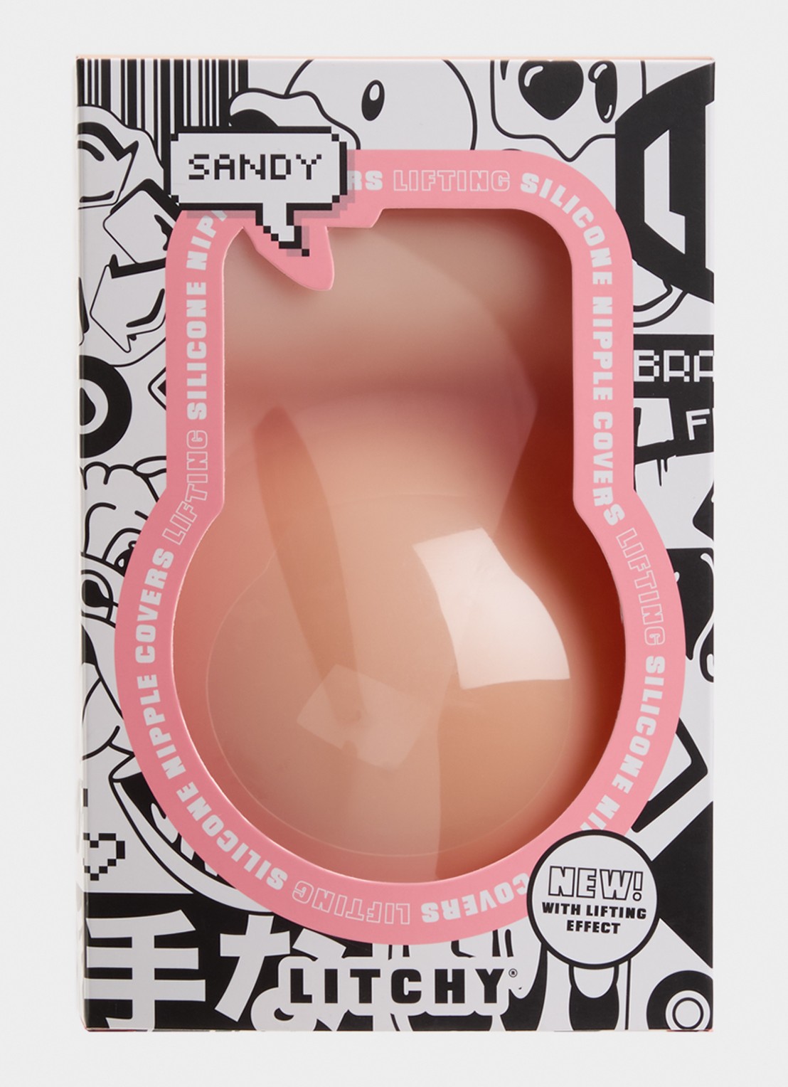 Litchy Lifiting silicone nipple cover  - voorkant zand