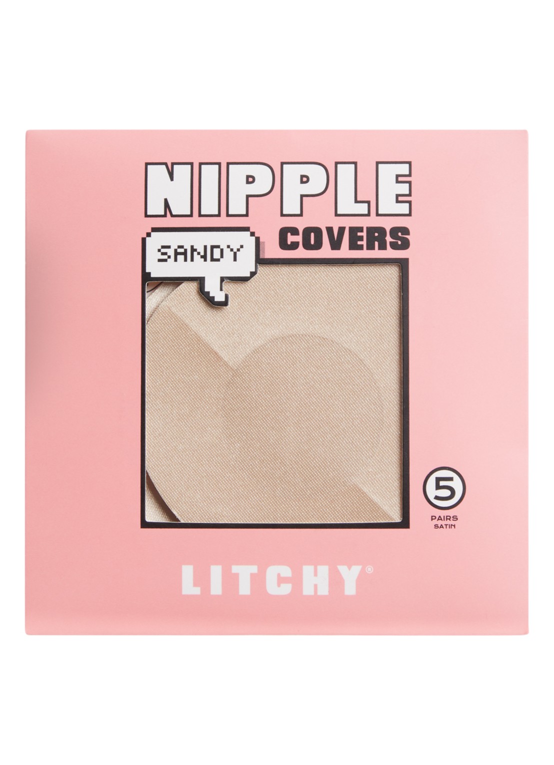 Litchy Nipple cover in 5-pack  - voorkant beige