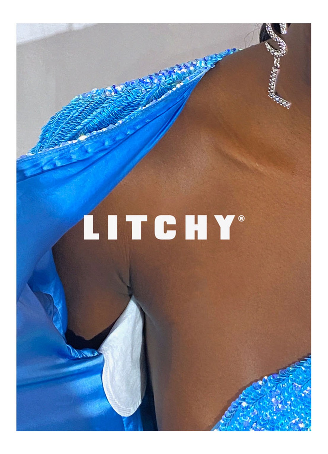 Litchy Sweat Pads in 5-pack - detail 3 wit
