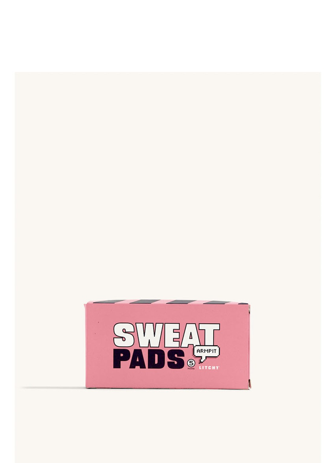 Litchy Sweat Pads in 5-pack - voorkant wit