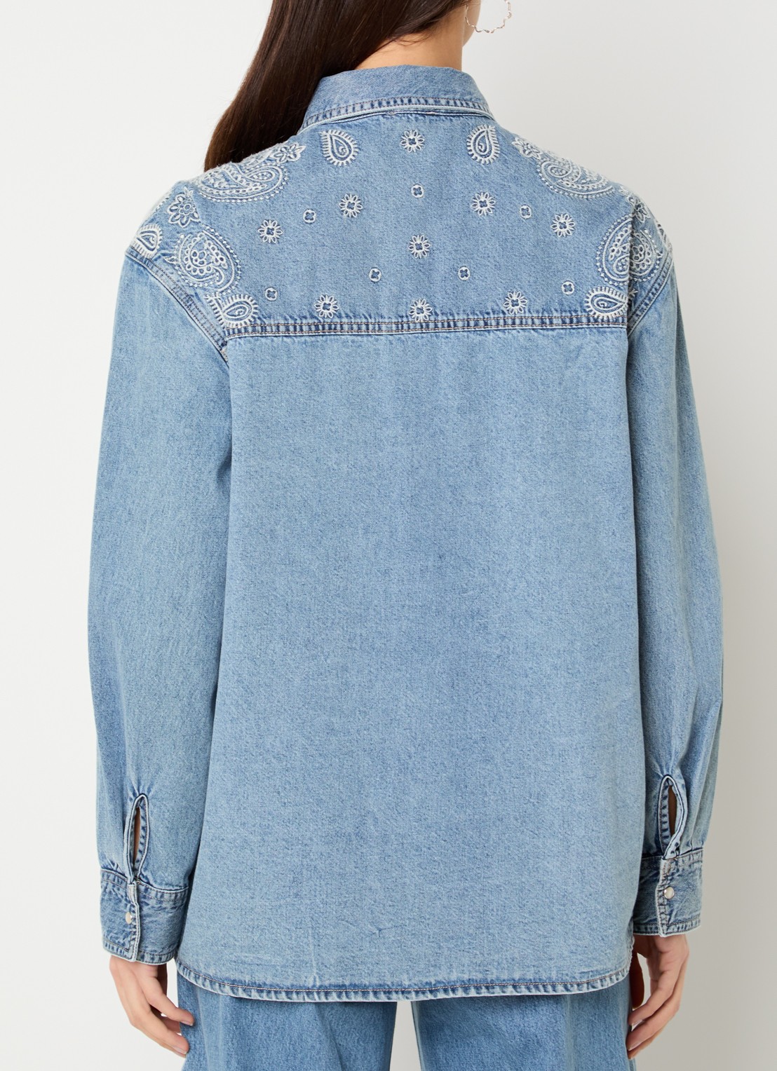 Liu Jo Blouse met borduring - achterkant 3 indigo