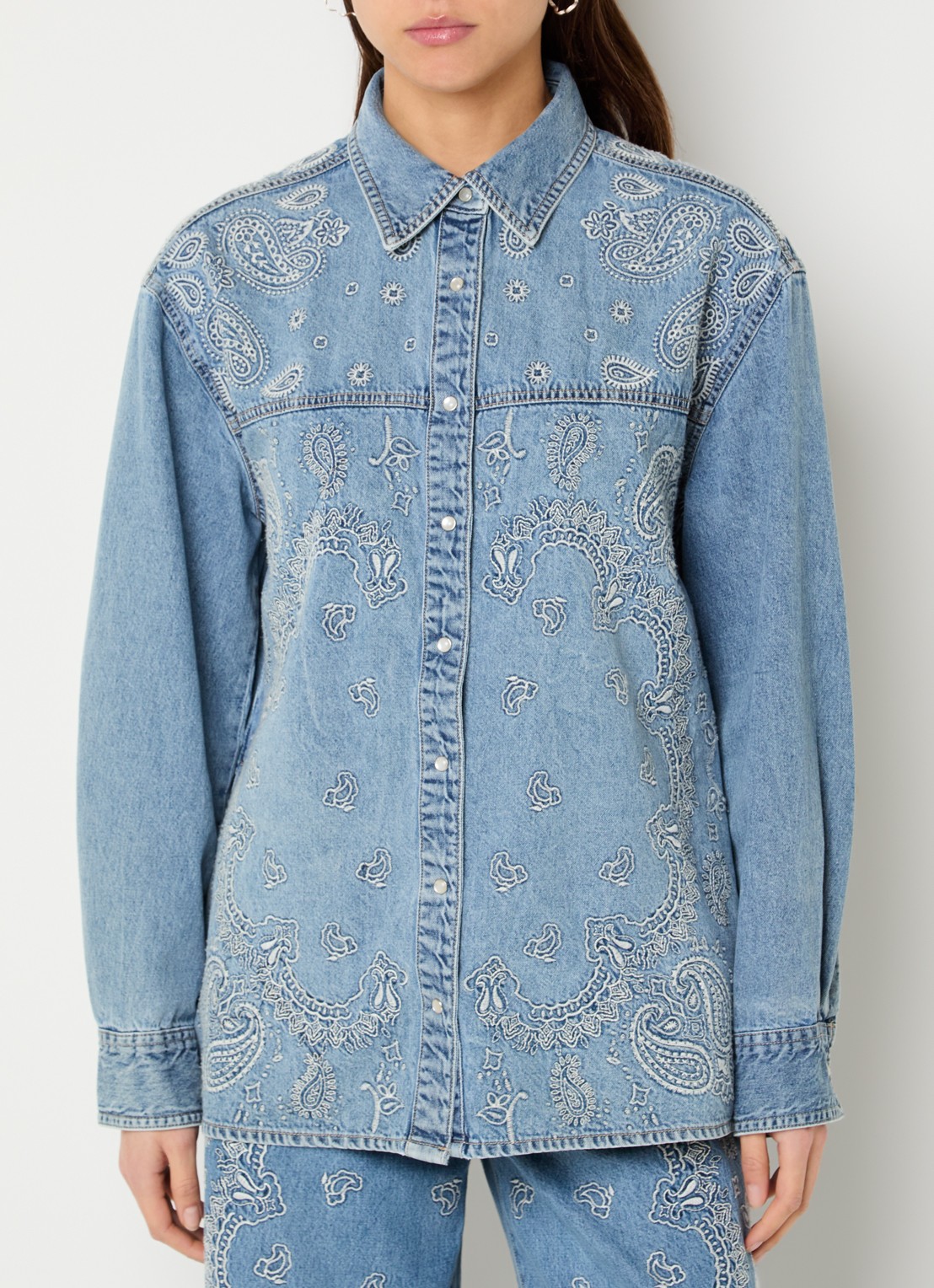 Liu Jo Blouse met borduring - detail 4 indigo