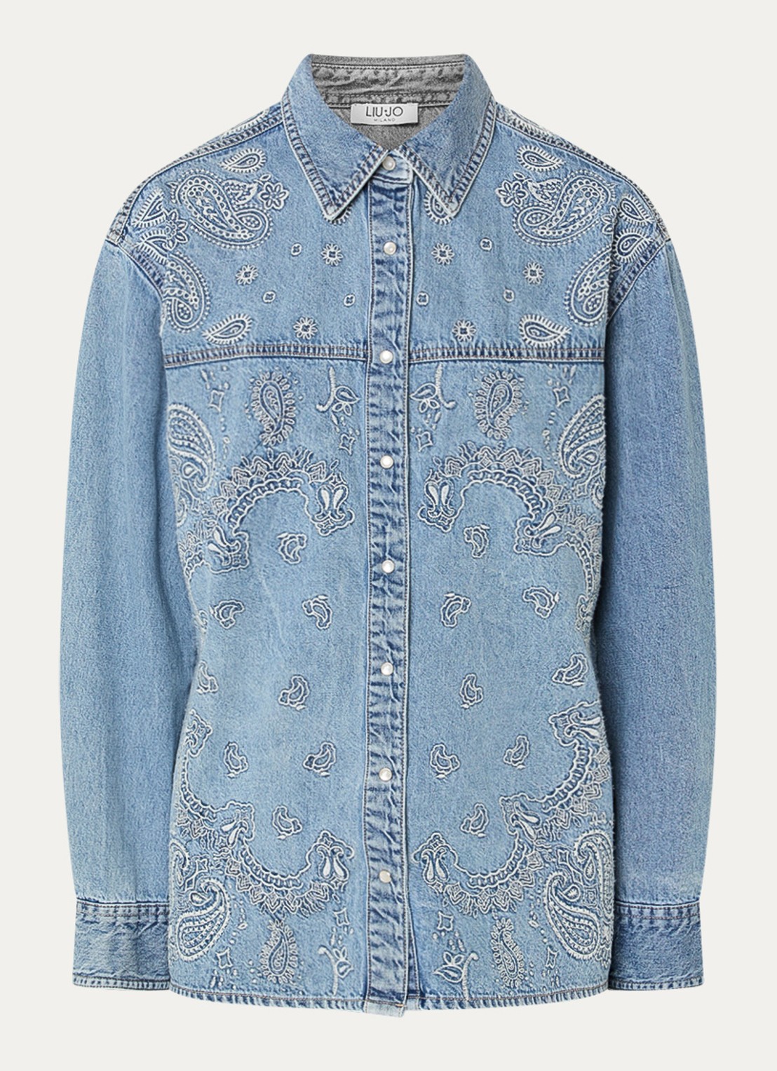 Liu Jo Blouse met borduring - voorkant indigo