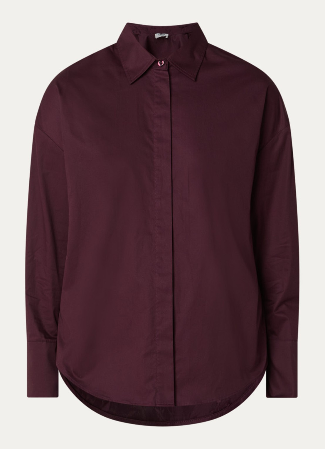 Liu Jo Blouse met cut out detail - voorkant aubergine