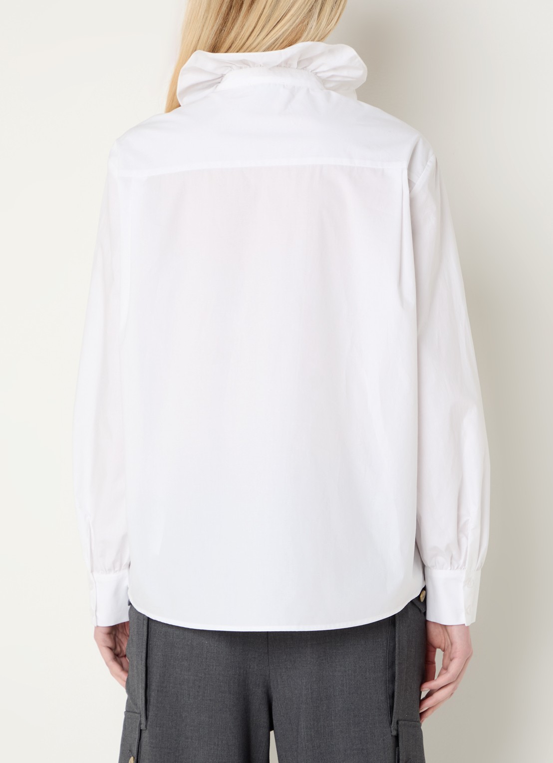 Liu Jo Blouse met opstaande kraag - achterkant 4 wit