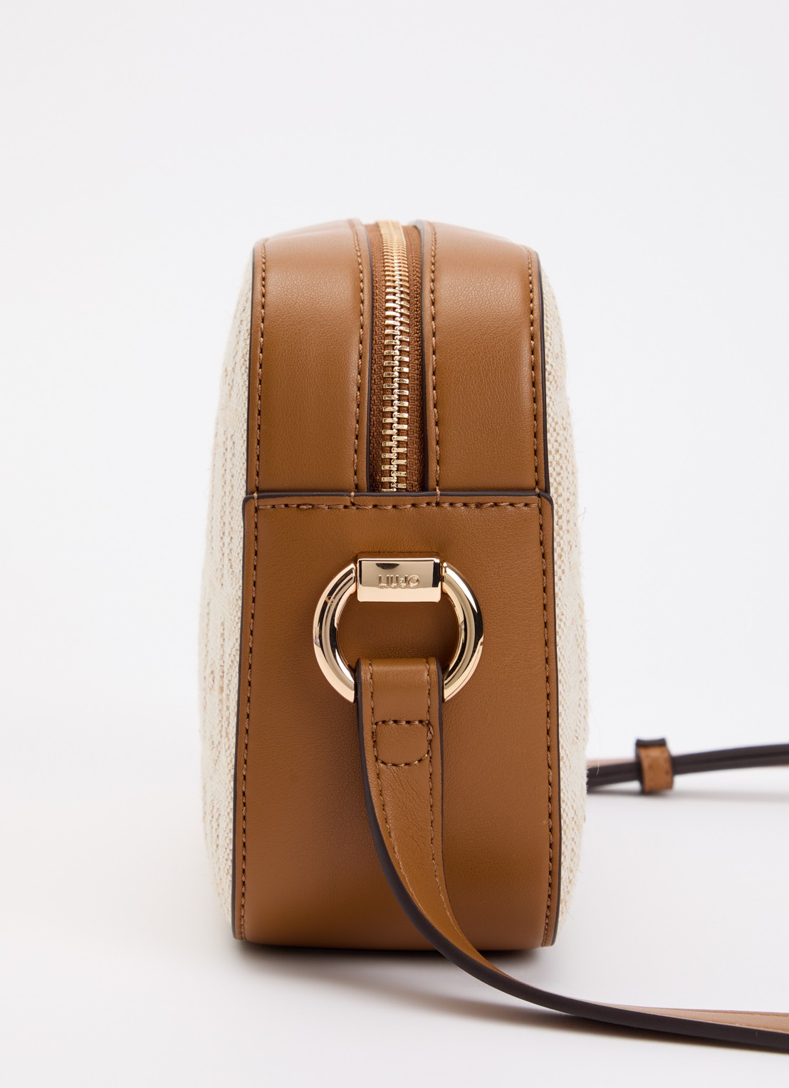 Liu Jo Crossbodytas met 3D logoprint en verstelbare schouderriem   - detail 4 beige