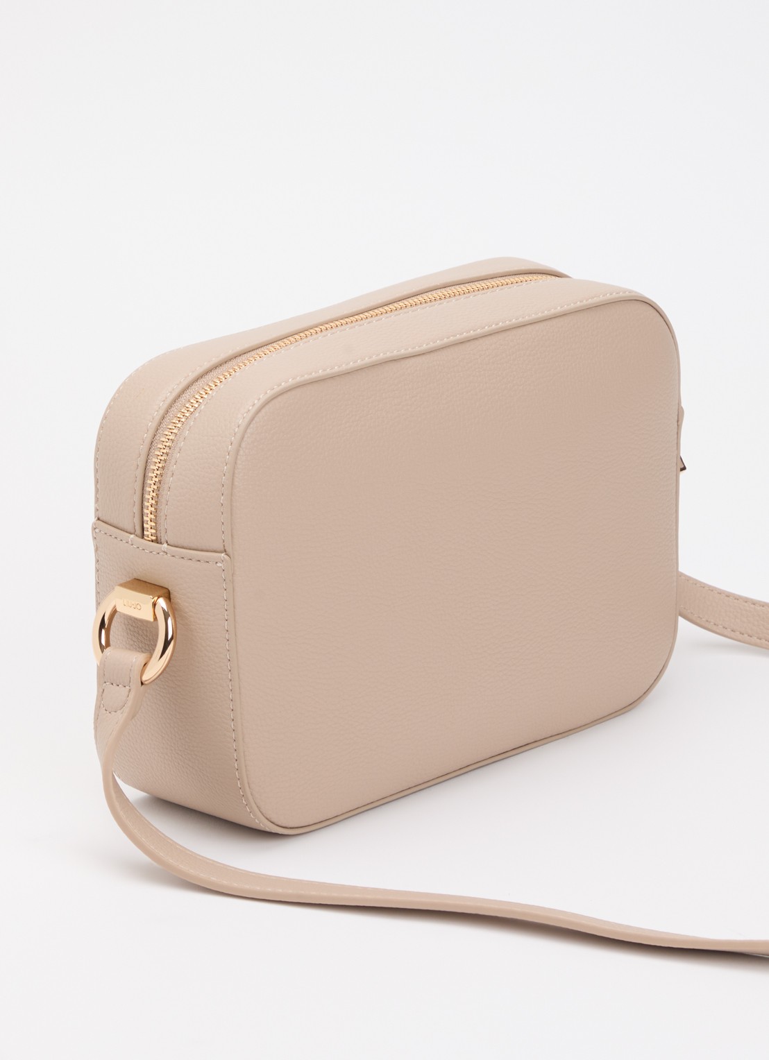 Liu Jo Crossbodytas met logo en verstelbare schouderriem  - achterkant 5 creme